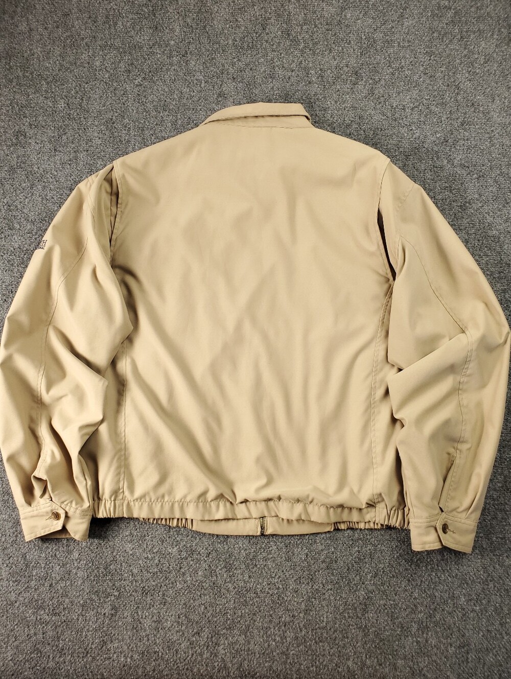 Vintage Polo Ralph Lauren Jacket XL Bi Swing Bomber Beige Microfiber Grid Lined - Picture 3 of 14